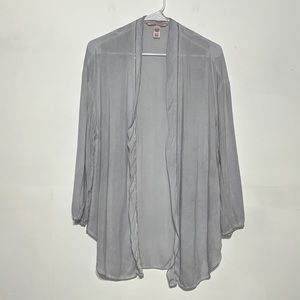 Victoria's Secret Light Blue Grey Lightweight Kimono Size XS/S